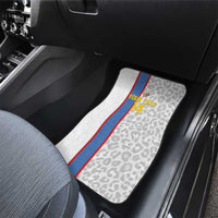 DR Congo Football Custom Car Mats Come On Leopards White Color