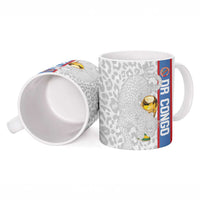 DR Congo Football Custom Ceramic Mug Come On Leopards White Color