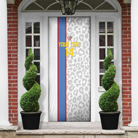 DR Congo Football Custom Door Cover Come On Leopards White Color