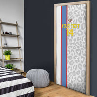 DR Congo Football Custom Door Cover Come On Leopards White Color