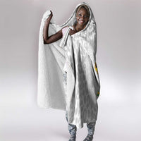 DR Congo Football Custom Hooded Blanket Come On Leopards White Color