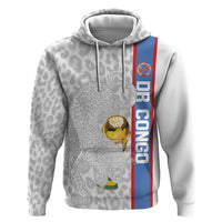 DR Congo Football Custom Hoodie Come On Leopards White Color