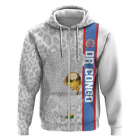 DR Congo Football Custom Hoodie Come On Leopards White Color