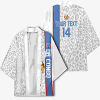 DR Congo Football Custom Kimono Come On Leopards White Color