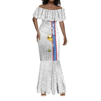 DR Congo Football Custom Mermaid Dress Come On Leopards White Color