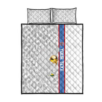 DR Congo Football Custom Quilt Bed Set Come On Leopards White Color