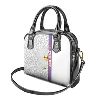 DR Congo Football Custom Shoulder Handbag Come On Leopards White Color