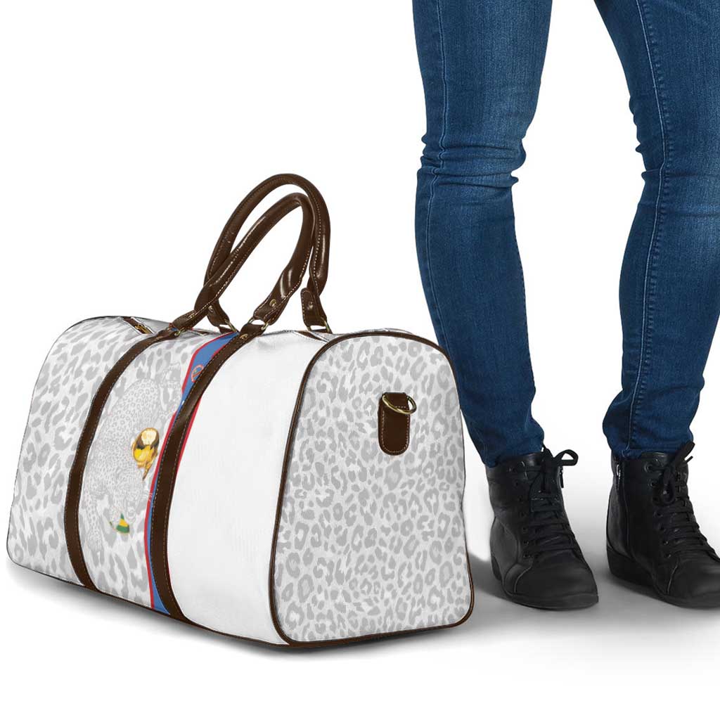 DR Congo Football Custom Travel Bag Come On Leopards White Color