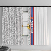 DR Congo Football Custom Window Curtain Come On Leopards White Color