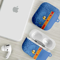 DR Congo Football Custom AirPods Case Come On Leopards Blue Color