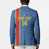 DR Congo Football Custom Blazer Come On Leopards Blue Color