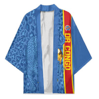 DR Congo Football Custom Kimono Come On Leopards Blue Color