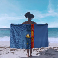 DR Congo Football Custom Sarong Come On Leopards Blue Color