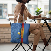 DR Congo Football Custom Tote Bag Come On Leopards Blue Color