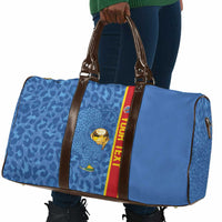 DR Congo Football Custom Travel Bag Come On Leopards Blue Color