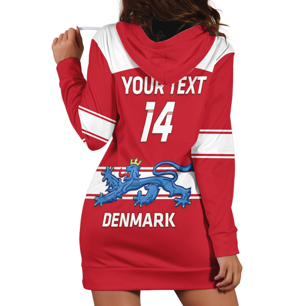 Custom Denmark Hockey Hoodie Dress Go Danish Lions - Wonder Print Shop
