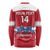 Custom Denmark Hockey Long Sleeve Shirt Go Danish Lions - Wonder Print Shop