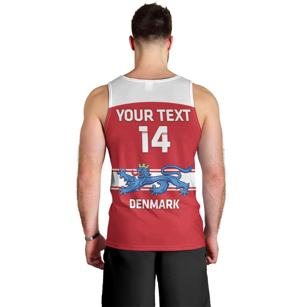 Custom Denmark Hockey Men Tank Top Go Danish Lions - Wonder Print Shop