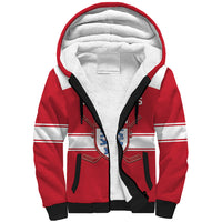 Custom Denmark Hockey Sherpa Hoodie Go Danish Lions - Wonder Print Shop