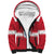 Custom Denmark Hockey Sherpa Hoodie Go Danish Lions - Wonder Print Shop