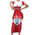 Custom Denmark Hockey Short Sleeve Bodycon Dress Go Danish Lions - Wonder Print Shop