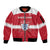 Custom Denmark Hockey Sleeve Zip Bomber Jacket Go Danish Lions - Wonder Print Shop