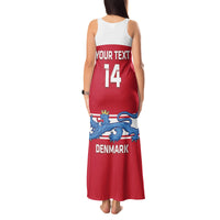 Custom Denmark Hockey Tank Maxi Dress Go Danish Lions - Wonder Print Shop