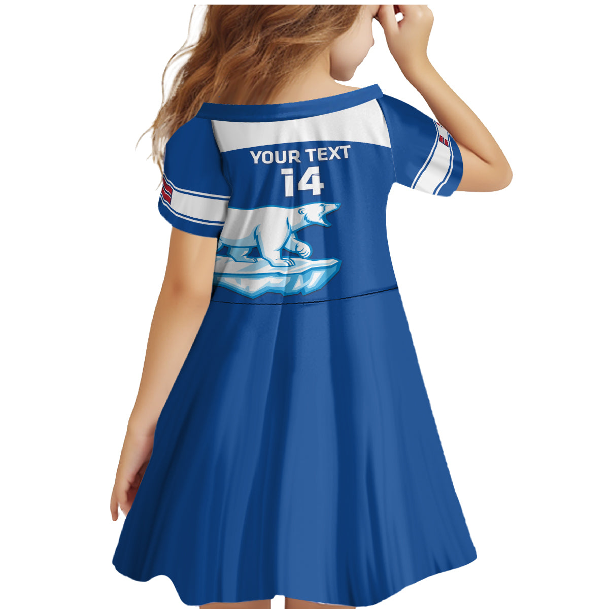 Custom Norway Hockey Family Matching Mermaid Dress and Hawaiian Shirt Go Norge Polar - Wonder Print Shop