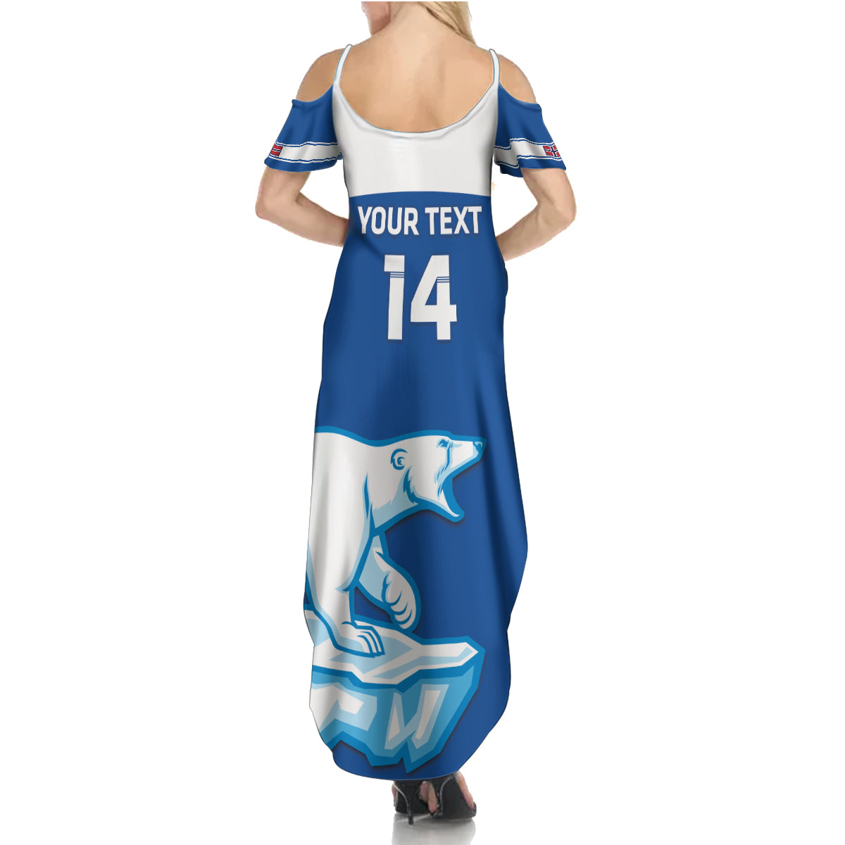 Custom Norway Hockey Family Matching Summer Maxi Dress and Hawaiian Shirt Go Norge Polar - Wonder Print Shop