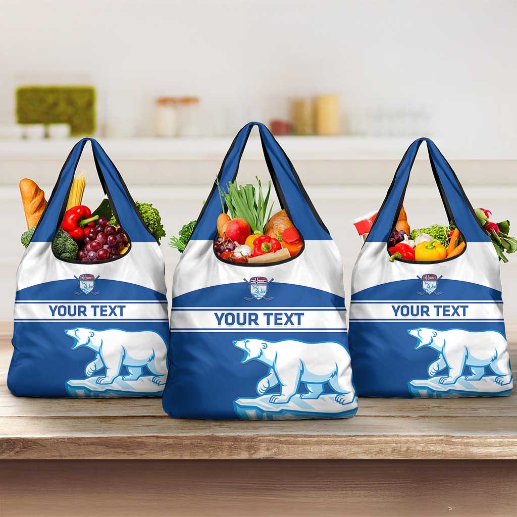 Custom Norway Hockey Grocery Bag Go Norge Polar