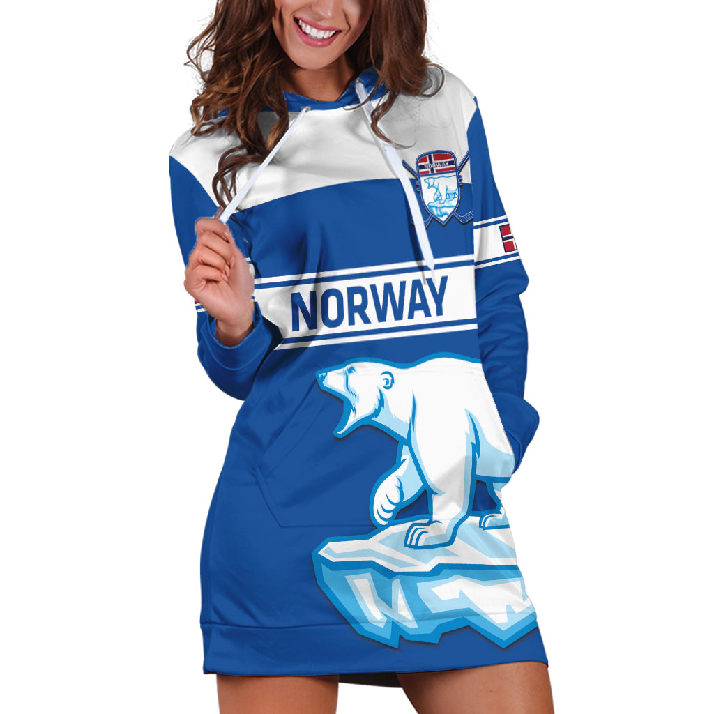 Custom Norway Hockey Hoodie Dress Go Norge Polar