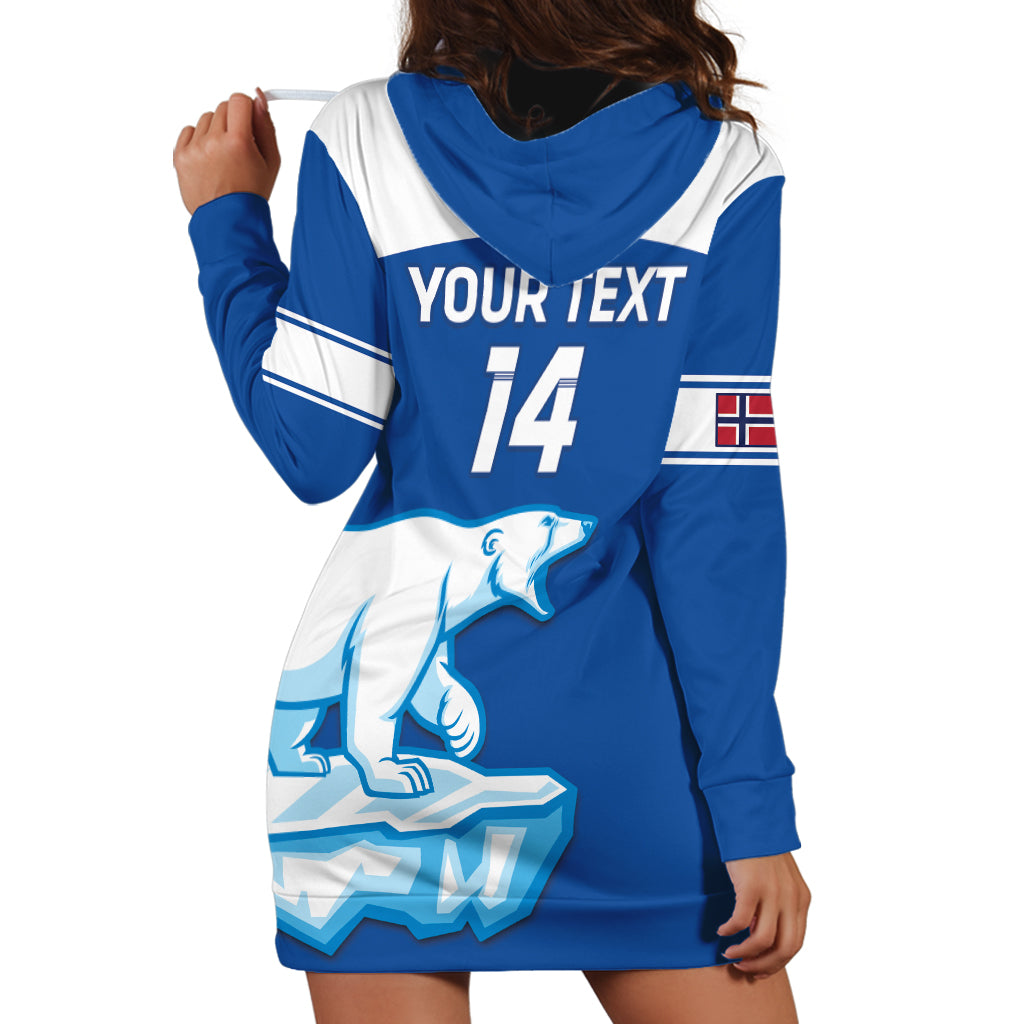 Custom Norway Hockey Hoodie Dress Go Norge Polar - Wonder Print Shop