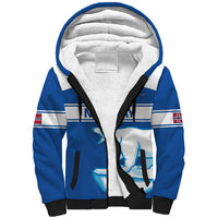 Custom Norway Hockey Sherpa Hoodie Go Norge Polar - Wonder Print Shop
