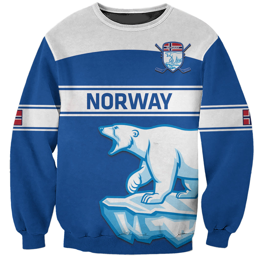 Custom Norway Hockey Sweatshirt Go Norge Polar - Wonder Print Shop