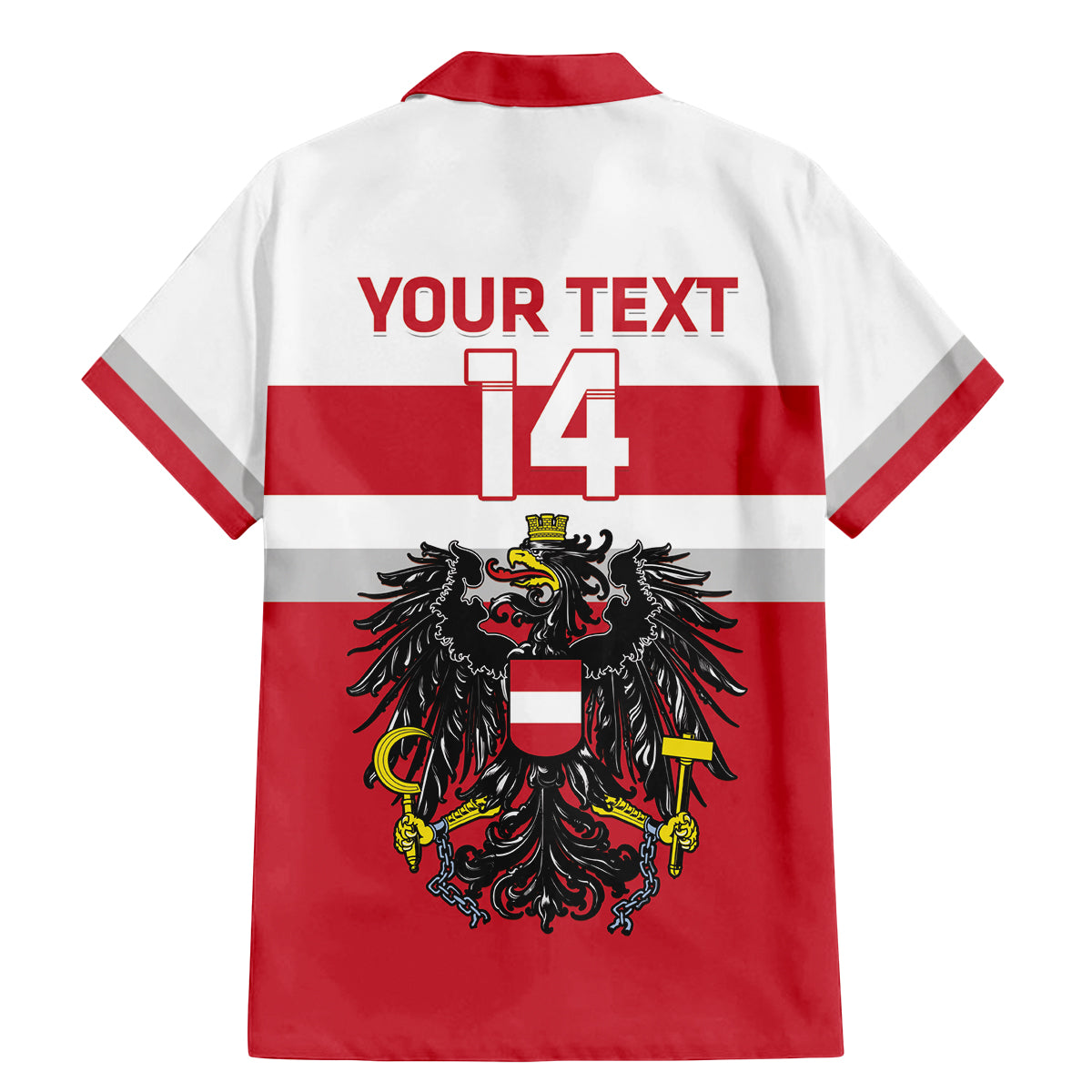 Custom Austria Hockey Family Matching Mermaid Dress and Hawaiian Shirt Go Osterreich Eagles - Wonder Print Shop