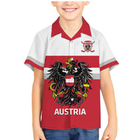 Custom Austria Hockey Family Matching Mermaid Dress and Hawaiian Shirt Go Osterreich Eagles - Wonder Print Shop