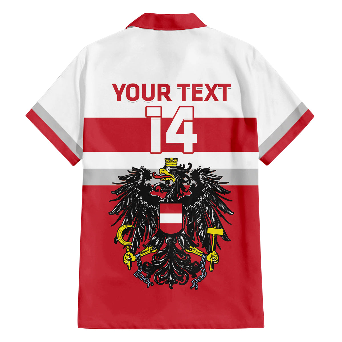 Custom Austria Hockey Family Matching Puletasi and Hawaiian Shirt Go Osterreich Eagles - Wonder Print Shop