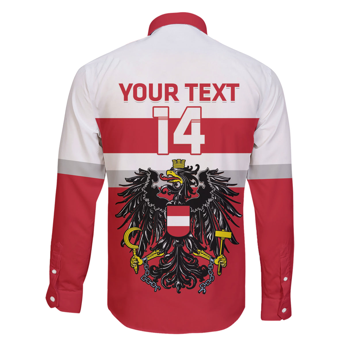Custom Austria Hockey Family Matching Short Sleeve Bodycon Dress and Hawaiian Shirt Go Osterreich Eagles - Wonder Print Shop