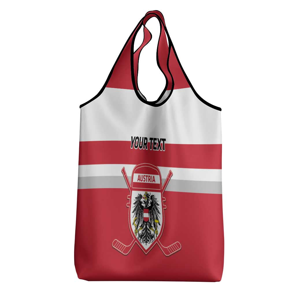 Custom Austria Hockey Grocery Bag Go Osterreich Eagles