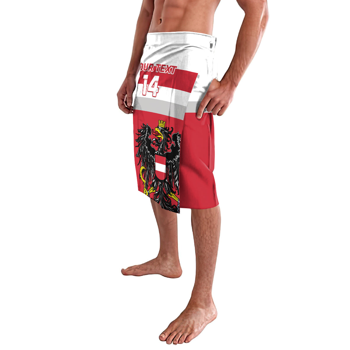 Custom Austria Hockey Lavalava Go Osterreich Eagles - Wonder Print Shop