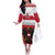 Custom Austria Hockey Off The Shoulder Long Sleeve Dress Go Osterreich Eagles - Wonder Print Shop
