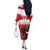 Custom Austria Hockey Off The Shoulder Long Sleeve Dress Go Osterreich Eagles - Wonder Print Shop