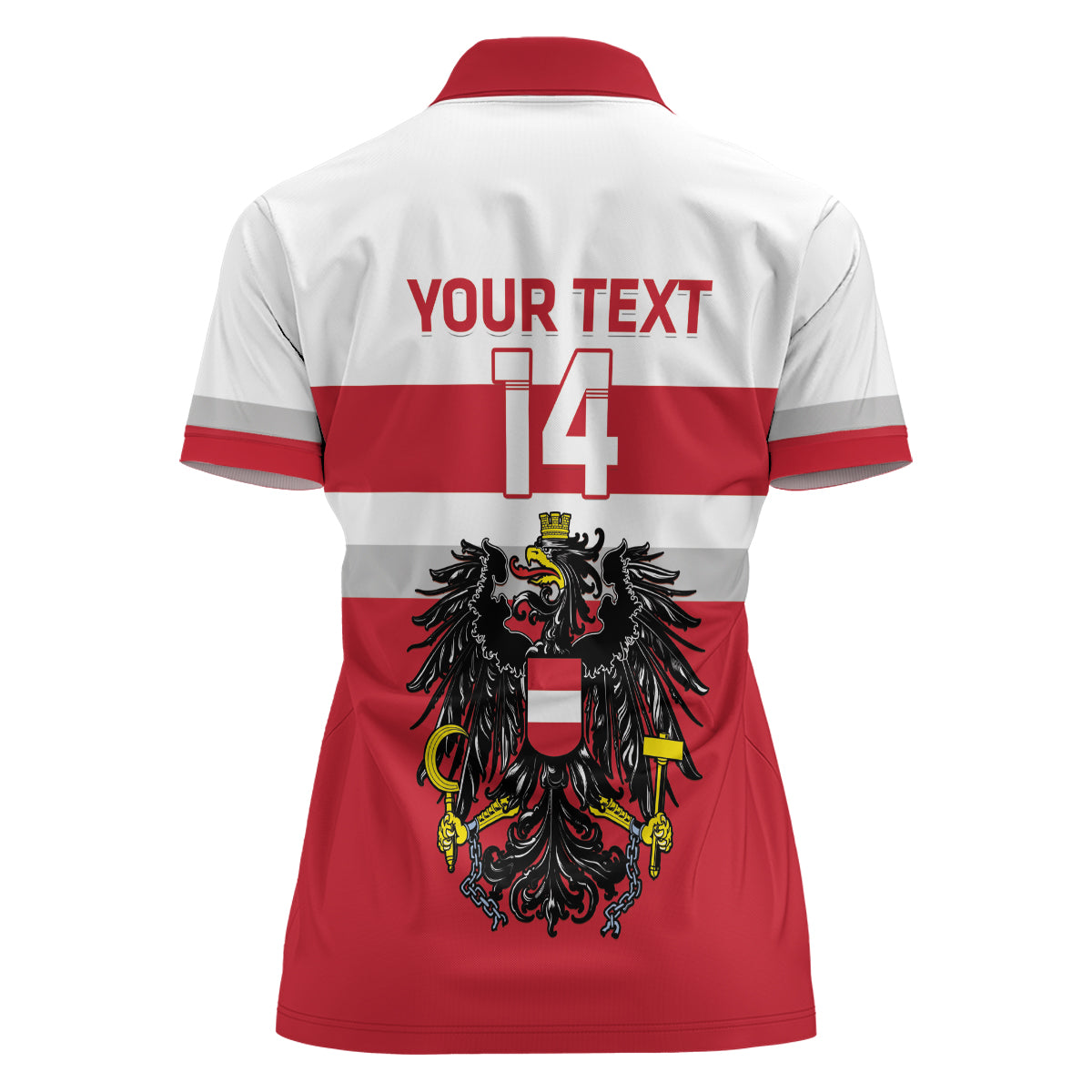 Custom Austria Hockey Women Polo Shirt Go Osterreich Eagles - Wonder Print Shop