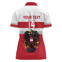 Custom Austria Hockey Women Polo Shirt Go Osterreich Eagles - Wonder Print Shop