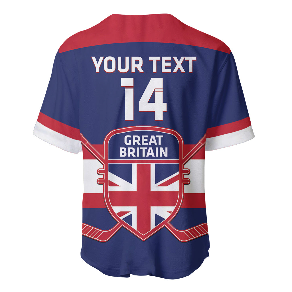 Custom Great Britain Hockey Baseball Jersey Go GB Team - Wonder Print Shop
