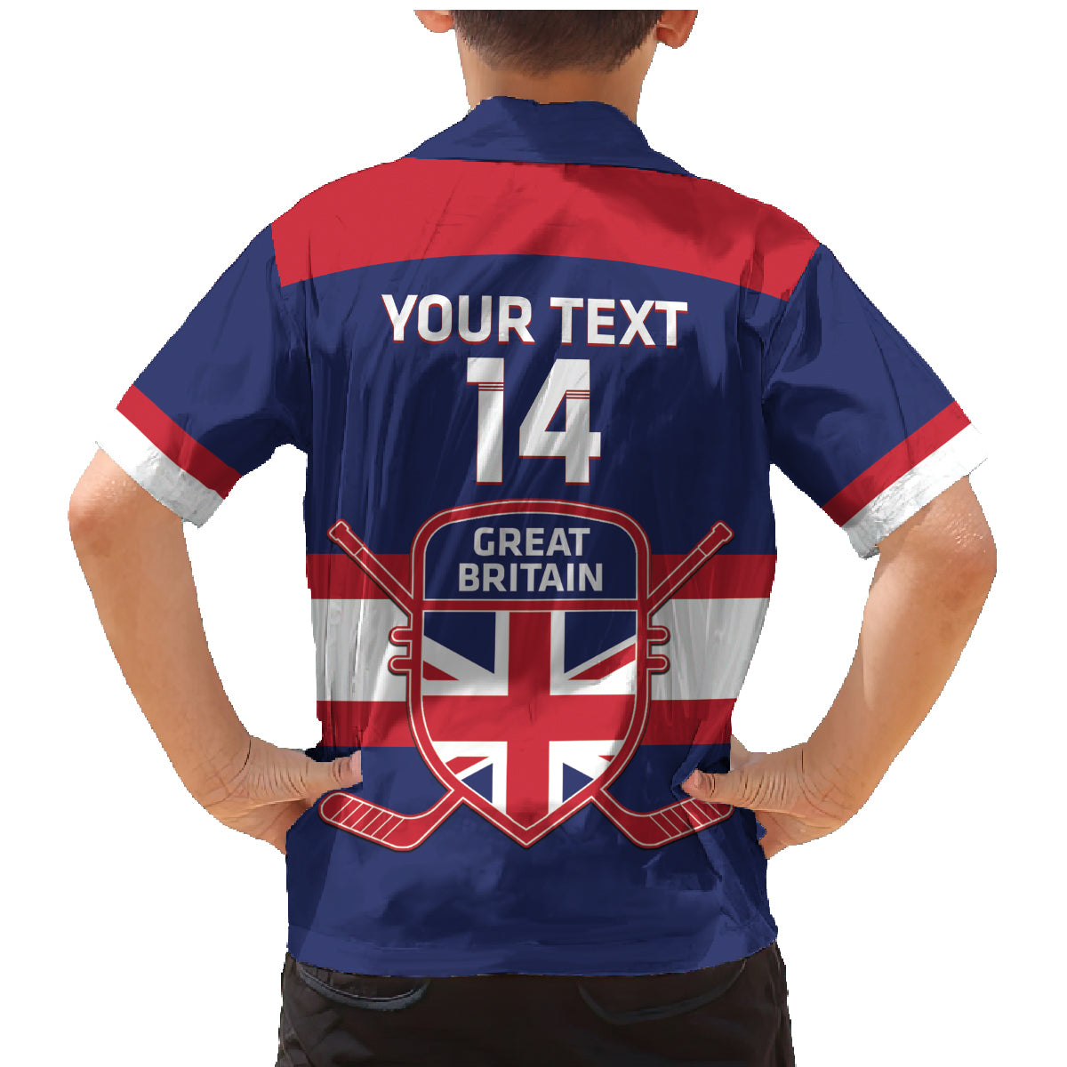 Custom Great Britain Hockey Family Matching Mermaid Dress and Hawaiian Shirt Go GB Team - Wonder Print Shop