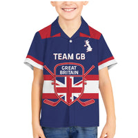 Custom Great Britain Hockey Family Matching Mermaid Dress and Hawaiian Shirt Go GB Team - Wonder Print Shop