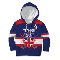 Custom Great Britain Hockey Kid Hoodie Go GB Team - Wonder Print Shop