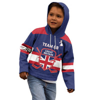 Custom Great Britain Hockey Kid Hoodie Go GB Team - Wonder Print Shop