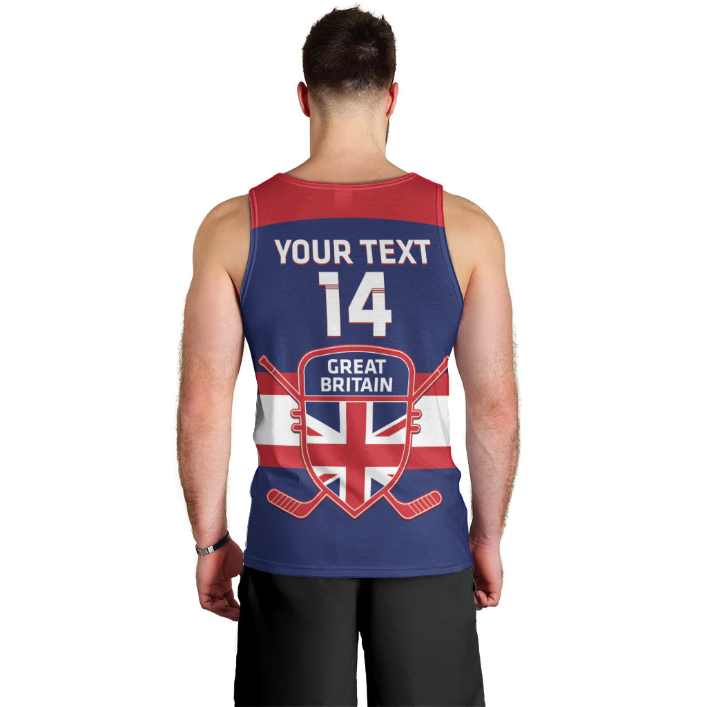 Custom Great Britain Hockey Men Tank Top Go GB Team - Wonder Print Shop